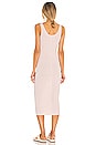 view 3 of 4 Silk Rib Tank Midi Dress in Shell Pink
