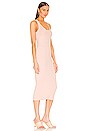 view 2 of 3 Silk Rib Tank Midi Dress in Dark Nude