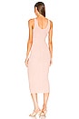view 3 of 3 Silk Rib Tank Midi Dress in Dark Nude