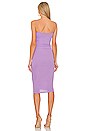 view 3 of 3 Ruched Strappy Dress in Dark Lavender