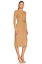 view 2 of 3 A Coste Wrap Dress in Sand