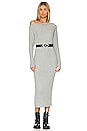 view 1 of 4 Sweater Knit Slouch Dress in Heather Grey