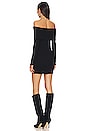 view 3 of 3 Off-shoulder Sweater Mini Dress in Black