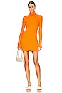 view 1 of 3 Turtleneck Sweater Mini Dress in Citrus