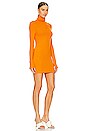 view 2 of 3 Turtleneck Sweater Mini Dress in Citrus