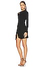 view 3 of 5 Lurex Jersey Slash Mini Dress in Black