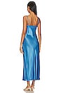 view 3 of 3 Bias Cut Slip Dress in Pool Blue