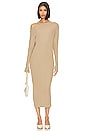 view 1 of 3 Knit Slouch Dress in Khaki