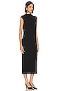 view 3 of 4 Sleeveless Knit Turtleneck Dress in Black