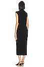 view 4 of 4 Sleeveless Knit Turtleneck Dress in Black
