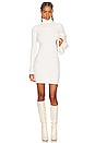 view 1 of 3 Rib Turtleneck Sweater Dress in Off White