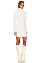 view 2 of 3 Rib Turtleneck Sweater Dress in Off White