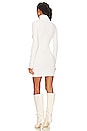view 3 of 3 Rib Turtleneck Sweater Dress in Off White