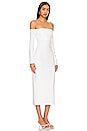 view 2 of 3 Off-shoulder Ankle Dress in Off White