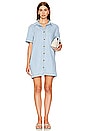 view 1 of 3 Soft Denim Shirt Dress in Washed Blue