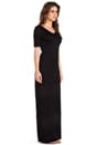 view 2 of 4 Chiffon Panel Maxi Dress in Black