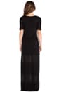 view 3 of 4 Chiffon Panel Maxi Dress in Black