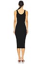 view 3 of 3 Silk Knit Tank Midi Dress in Black
