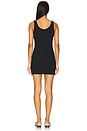 view 3 of 4 Jacquard Tank Mini Dress in Black