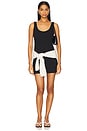 view 4 of 4 Jacquard Tank Mini Dress in Black