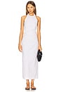 view 1 of 3 Poplin Halter Dress in White