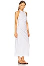 view 2 of 3 Poplin Halter Dress in White