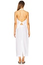 view 3 of 3 Poplin Halter Dress in White