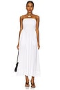 view 1 of 4 Cotton Resort Strapless Dress in White