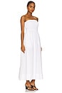 view 2 of 4 Cotton Resort Strapless Dress in White
