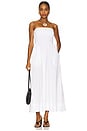 view 4 of 4 Cotton Resort Strapless Dress in White