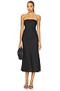 view 1 of 3 Linen Bias Dress in Black
