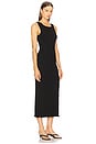 view 2 of 3 Lettuce Edge Boatneck Dress in Black