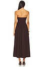 view 3 of 3 Cotton Resort Strapless Dress in Dark Cherry