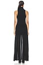view 3 of 3 Airy Halter Turtleneck Dress in Black