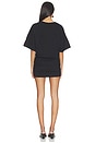 view 3 of 4 Short Sleeve Supima Curve Mini Dress in Black