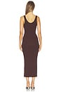 view 3 of 3 Silk Knit Tank Maxi Dress in Chocolate