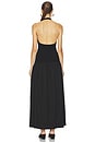 view 3 of 3 ROBE DOS-NU COTTON HALTER DRESS in Black