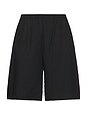 view 6 of 7 Twill Bermuda Short in Black