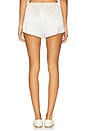 view 4 of 6 Silk Slip Short in Off White