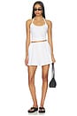 view 5 of 6 Cotton Slip Short in White