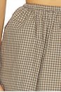 view 6 of 6 Japanese Mini Plaid Short in Brown Plaid