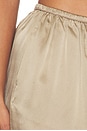 view 6 of 6 MINISHORTS SILK SATIN MINI SHORT in Beige