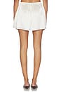 view 5 of 7 MINISHORTS SILK SATIN MINI SHORT in Off White
