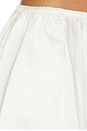 view 7 of 7 MINISHORTS SILK SATIN MINI SHORT in Off White