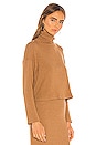 view 2 of 4 Sweater Knit Cropped Long Sleeve Turtleneck in Amber