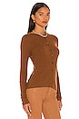 view 2 of 4 Cashmere Fitted Cardigan in Mahogany