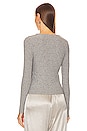 view 3 of 4 Long Sleeve V Cardigan in Grey