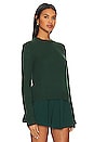 view 2 of 4 Pure Cashmere Crew in Malachite