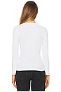 view 3 of 4 Linen V Neck Cardigan in White
