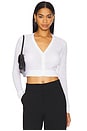 view 1 of 4 Cropped V Neck Cardigan in White